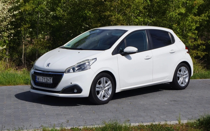 Peugeot 208 cena 35500 przebieg: 100000, rok produkcji 2018 z Warszawa małe 742